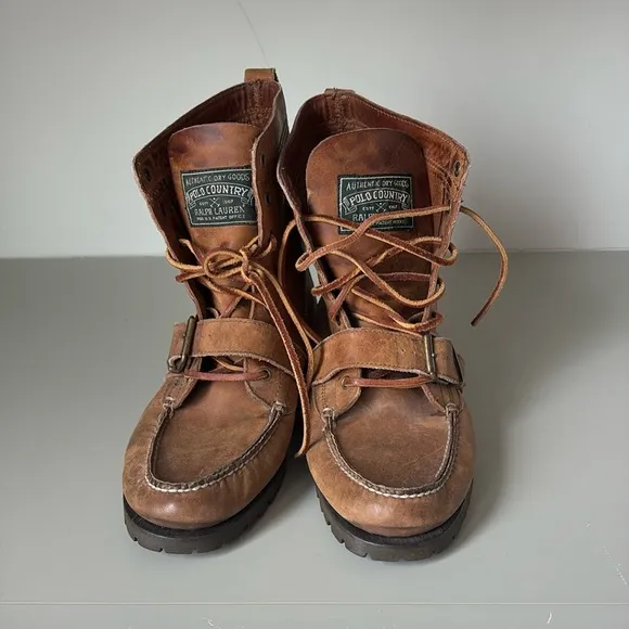 Vintage Polo Country Ralph Lauren Ranger Boots  Size 10.5 D