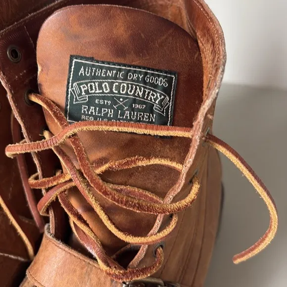 Vintage Polo Country Ralph Lauren Ranger Boots  Size 10.5 D