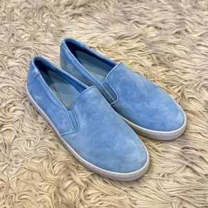 Vionic Avery blue suede slip on shoes size 8.5