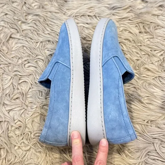 Vionic Avery blue suede slip on shoes size 8.5