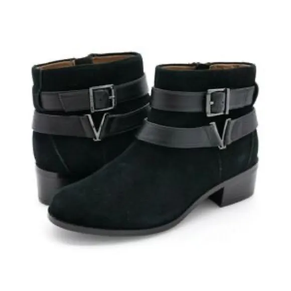 VIONIC HOPE MANA SUEDE LEATHER WEATHER RESISTANT ORTHOPEDIC ANKLE BOOTS NIB