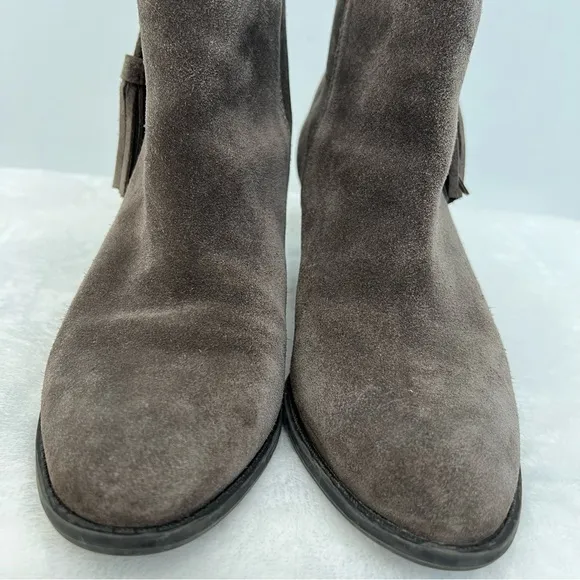 Vionic Madeline Suede Leather Ankle Boot Tassel Zip Weather Resistant Women’s 7