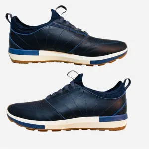 Vionic Trent Sneaker Shoes Men's Navy Blue Leather Athletic Size 9