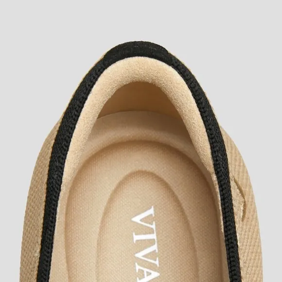 VIVAIA Margot Mary Jane Flats Knit Square Toe Comfortable Ballet Shoes Size 8