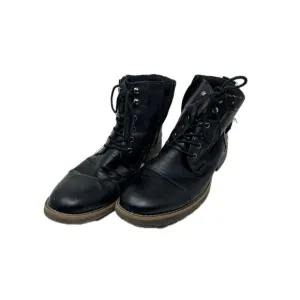 Vostey Motorcycle Boots Black Leather Mens 11