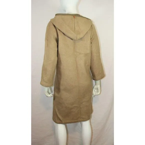 Vtg 60s 70s Betty Barclay Camel Wool Toggle Coat S