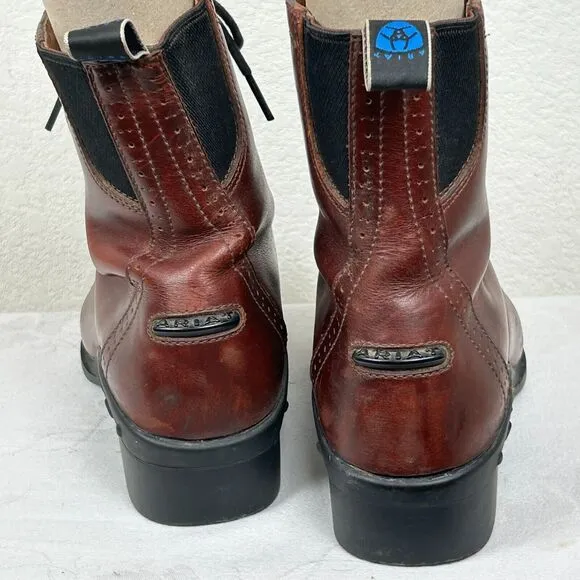 VTG Ariat Womens Sz 5.5B lace up paddock boots Cowgirl Western Bohemian