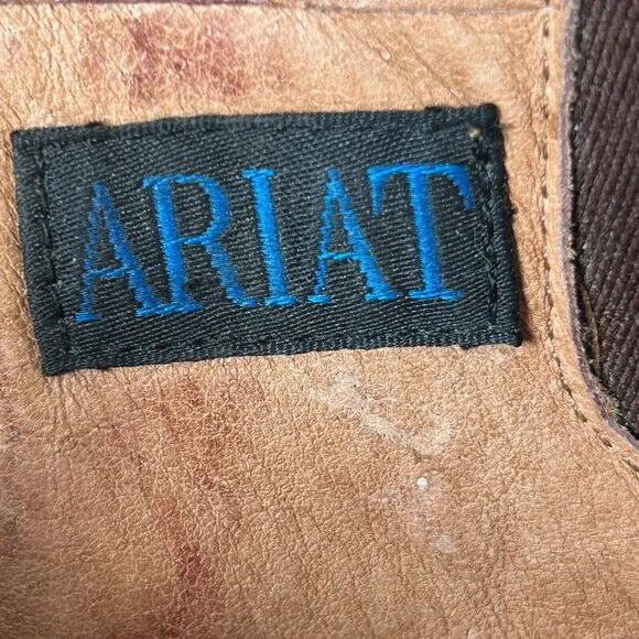 VTG Ariat Womens Sz 5.5B lace up paddock boots Cowgirl Western Bohemian