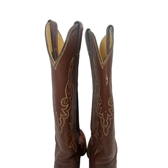VTG Men's Justin Boots Iguana‎ Lizard Leather Riding Western Cowboy 6B