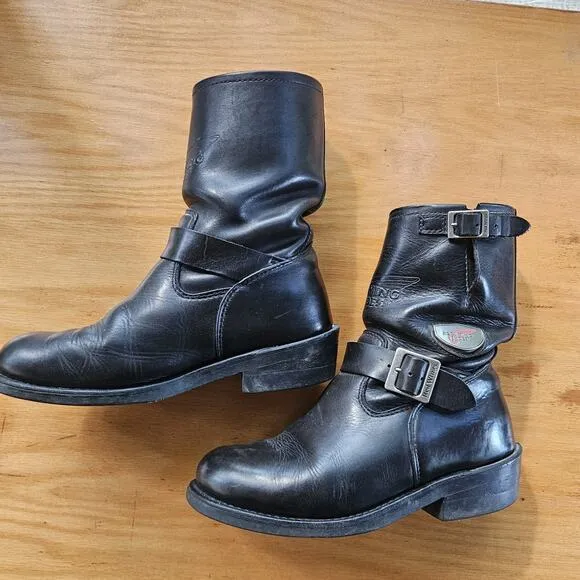 VTG Red Wing 968 MOTORCYCLE Boots Mens US 7.5 D UK 6.5 2005