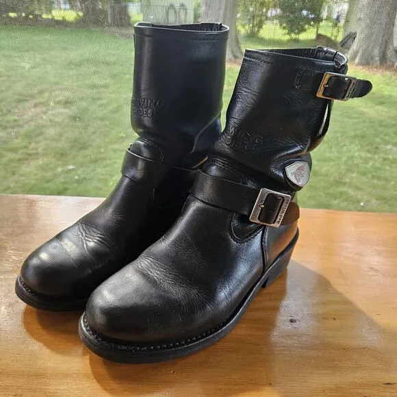 VTG Red Wing 968 MOTORCYCLE Boots Mens US 7.5 D UK 6.5 2005