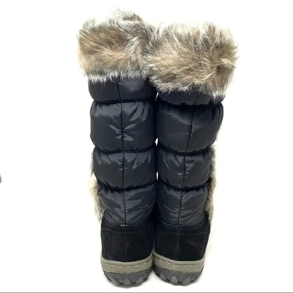 Wanderlust Helina2 tall fur lined waterproof winter boots black