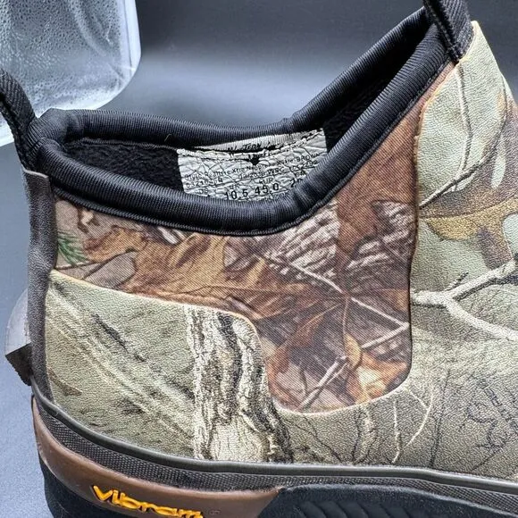 WESTERN CHIEF MEN'S REALTREE 11 Neoprene Rubber Ankle Boots Vibram Camo 6321046B