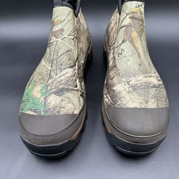 WESTERN CHIEF MEN'S REALTREE 11 Neoprene Rubber Ankle Boots Vibram Camo 6321046B