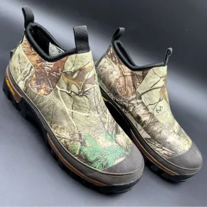 WESTERN CHIEF MEN'S REALTREE 11 Neoprene Rubber Ankle Boots Vibram Camo 6321046B