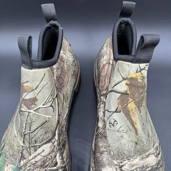 WESTERN CHIEF MEN'S REALTREE 11 Neoprene Rubber Ankle Boots Vibram Camo 6321046B
