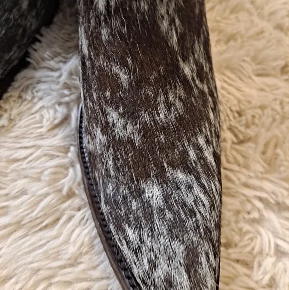 Western Horsag Genuine  Hide Ankle Bootie Boots