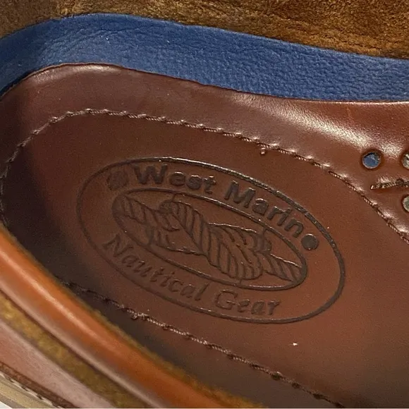 Western Marine Brown Leather Boat Shoes - Excellent Condition-Men’s 9