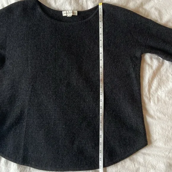 White   Warren Cashmere Waffle Knit Sweater, S