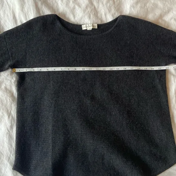 White   Warren Cashmere Waffle Knit Sweater, S