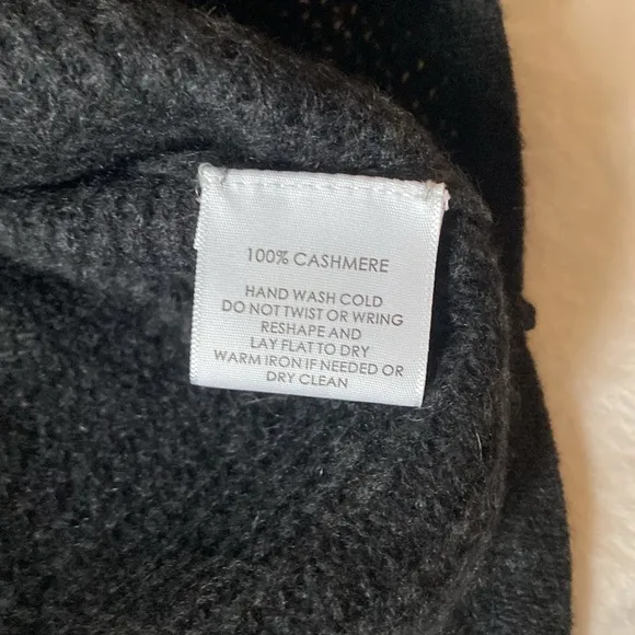 White   Warren Cashmere Waffle Knit Sweater, S