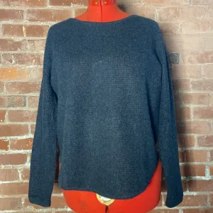 White   Warren Cashmere Waffle Knit Sweater, S