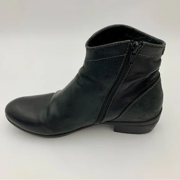 Wolky Winchester Boots Women 39 US 8 / 8.5 Black Leather 952 Minimalist Comfort