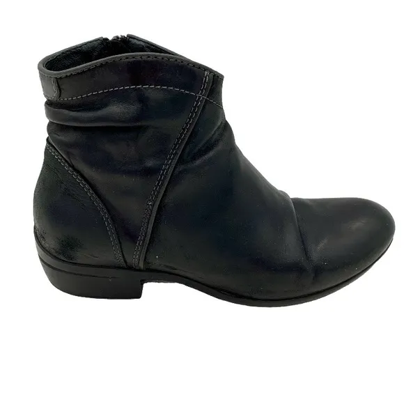 Wolky Winchester Boots Women 39 US 8 / 8.5 Black Leather 952 Minimalist Comfort