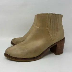 Wolverine 1000 Mile Samantha Pleet Taupe Leather Boots Booties Women’s Size 5.5
