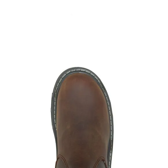 Wolverine Mens Raider Durashocks Waterproof 10&quot; Wellington Brown Boots (NWT)