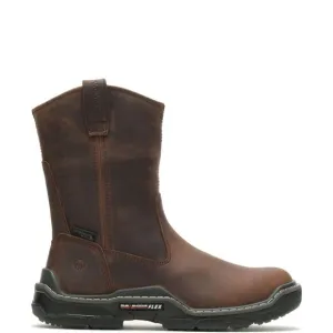 Wolverine Mens Raider Durashocks Waterproof 10&quot; Wellington Brown Boots (NWT)