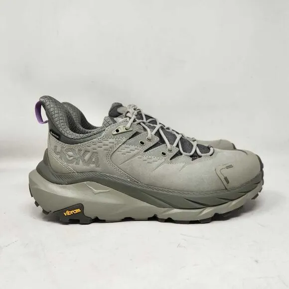 Women's 10.5 Hoka Kaha 2 Low GTX Gore Tex hiking sneakers Slate / Barley