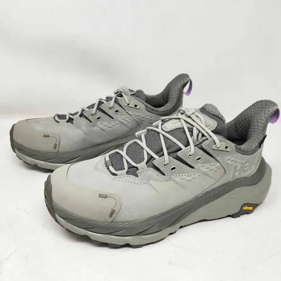 Women's 10.5 Hoka Kaha 2 Low GTX Gore Tex hiking sneakers Slate / Barley