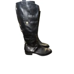 Women’s Arturo Chiang Black Leather Riding Boots. Size 9