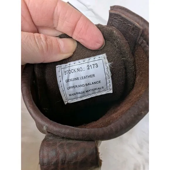 Women's Brown Leather Packer boots Size 7 Ad Tec 2173 New Riding Boots Western