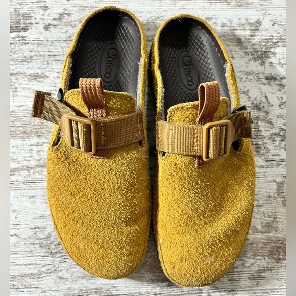 Women’s Chaco Paonia Clog Brown Slip-On Slide Shoes size 9 Suede Waterproof