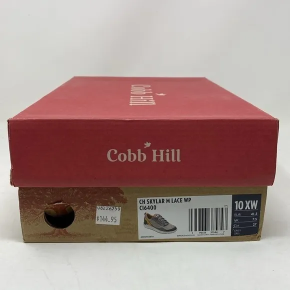 Women’s Cobb Hill Skylar M Lace Waterproof Sneakers  – Grey XWIDE