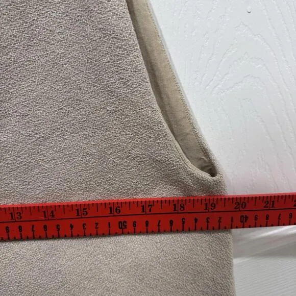 Women’s Kaarem Boat Tie Open Back Top Cardigan Size Small S Beige Tan