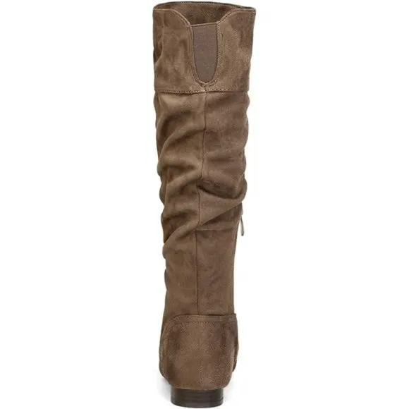 Women's Knee High Pull On Fall Weather Winter Boots, Taupe