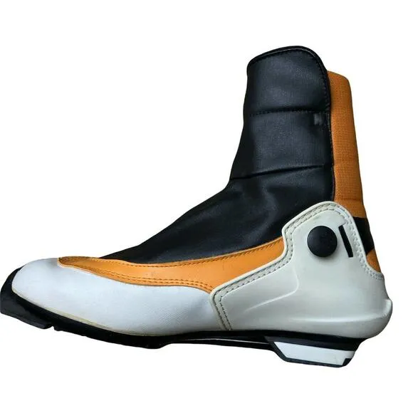 Womens Orange Salomon Vitane 8 CL Auto Fit Skate Ski Boots Size 6