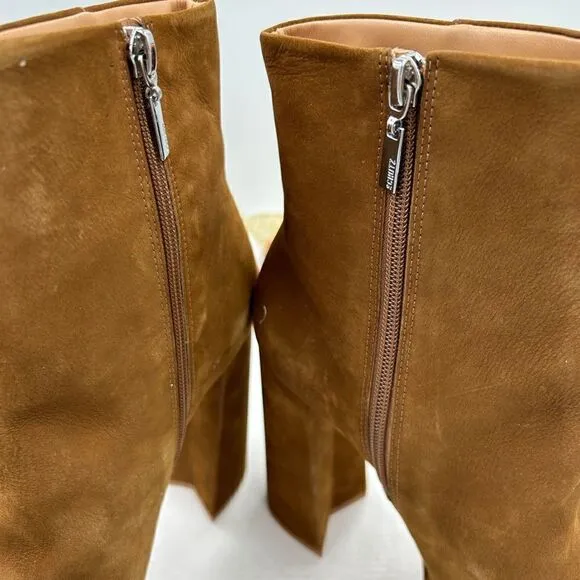 Women’s Schutz suede platform ankle boots, size 9 made in Brazil