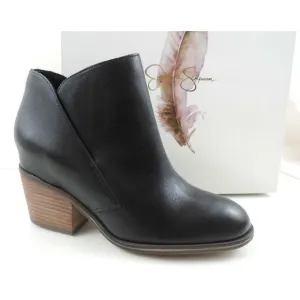 Women's Shoes Jessica Simpson TANDRA Ankle Boots Booties Leather Black