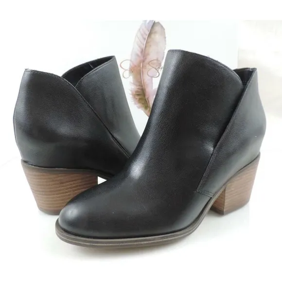 Women's Shoes Jessica Simpson TANDRA Ankle Boots Booties Leather Black