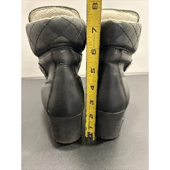Womens Size 7.5 Harley-Davidson Motorcycle Boots Black Boots Leather 26890