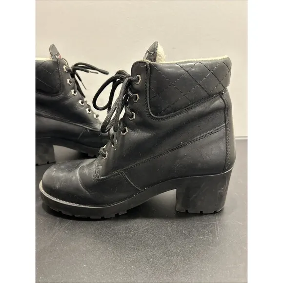 Womens Size 7.5 Harley-Davidson Motorcycle Boots Black Boots Leather 26890