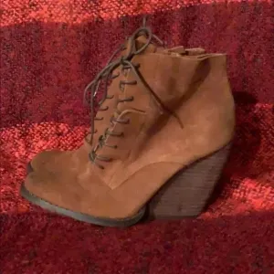 Women’s suede ankle boots.