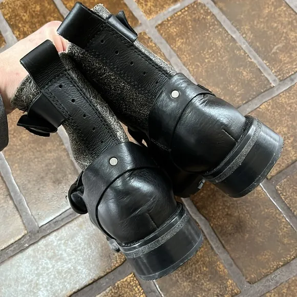 Woolrich Baltimore Distressed Harness Motorcycle Boots