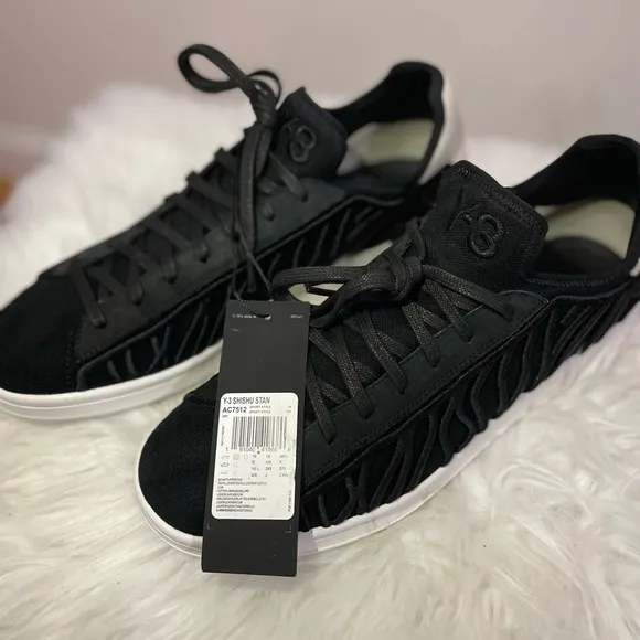 Y-3 Shishu Stan, Black low top sneakers, Sz: 10.5