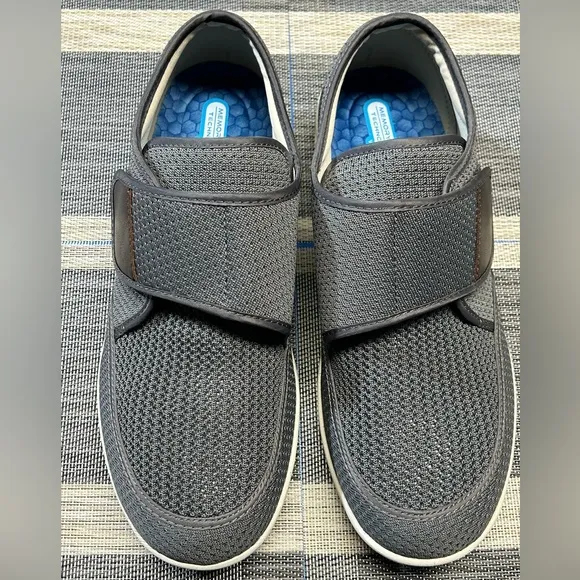 Youyun Men’s Diabetic Shoes Easy Slide Slip On Loafers Adjustable Size 12 Gray
