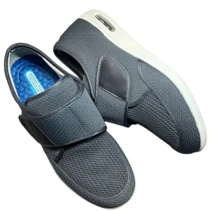 Youyun Men’s Diabetic Shoes Easy Slide Slip On Loafers Adjustable Size 12 Gray